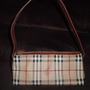 Burberry Beige Nova Check Pvc Coated Canvas Should